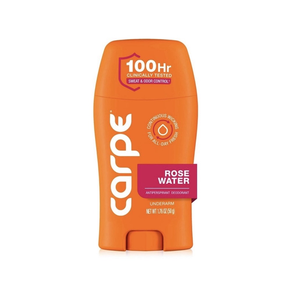 Carpe Rose Water Antiperspirant Deodorant Underarm Lotion 1.76 OZ New